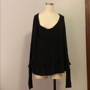 Free People Waffle Knit Long Sleeve Size XS